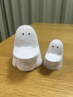 樹脂オブジェ　お手伝いおばけ　2点　ナチュラルキッチン　置物　秋　ハロウィン