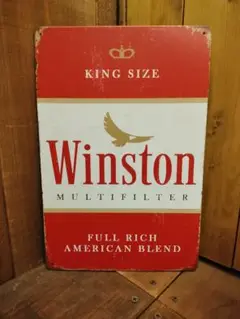 Winston　サインプレート　A4サイズ　縦型　レトロ　アメリカン　新品