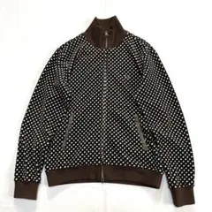 FRED PERRY 千鳥格子 ベロアジャージ M 黒 茶 白 ビンテージ
