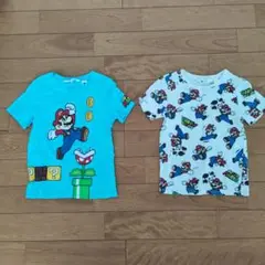 スーパーマリオ Tシャツ 2枚セット 100cm