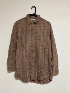 【UNIQLO U】チェック長袖シャツ メンズM