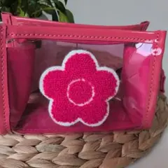 MARY QUANT ピンク 花モチーフ ポーチ