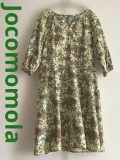 【綿１００%】春夏秋まで着れる❤︎ホコモモラ❤︎貴重なＳサイズ膝丈ワンピ❤︎used❤︎