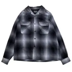美品✨　PENDLETON オンブレチェック フランネルシャツ 開襟