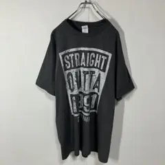 半袖Tシャツ　かすれ　プリント　クルーネック　大きサイズ　古着