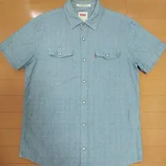 Levi's 半袖シャツ L-G ライトブルー