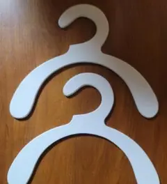 ホワイトフック型ハンガー2個セット