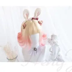 LA55 ウィッグ Lolita かつら+ネット ショートカール 原宿 高品