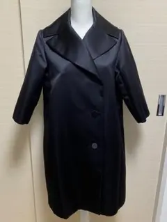 Mikako Nakamura ミカコナカムラ シルクコート ブラック