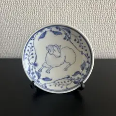 羊　飾り皿　スタンド付