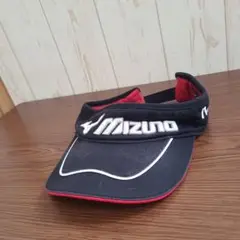 Mizuno ゴルフ バイザー 黒 赤