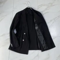未使用級♡MORLES 紺ブレ ダブルブレストテーラードジャケット 銀ボタン