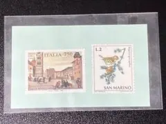 イタリア 切手 2枚セット