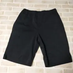 キッズ　ユニクロ　ハーフパンツ ゴムウエスト　160 ブラック　ドライEX