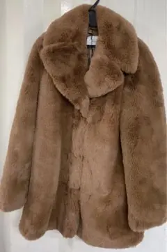 新品 未使用 タグ付き ZARA WOMAN ファーアウター コート