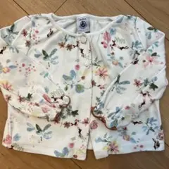 Petit Bateau 花柄カーディガン 18m 81㎝