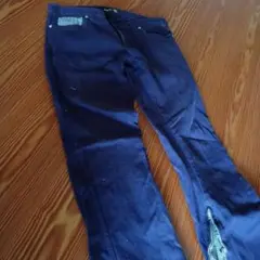 ダークブルー スリムフィット デニム