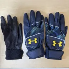 Under Armour バッティング用手袋 ネイビー/マルチカラー