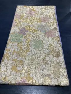 正絹 袋帯 振袖 ゴールド