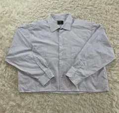 【月末値下げ】DOCKERS 短丈　2XL 長袖ストライプワイシャツ フォーマル