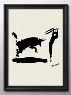 ピカソ(PICASSO)【闘牛】、高級画集画、状態良好、新品高級額装付 ピカソ、【闘牛】、新品高級額 額装付、年代物・希少画集画