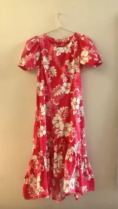 ムームー　ピンク　フラダンス　ワンピース