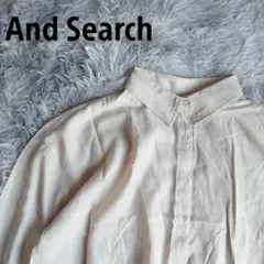 And Search. バックリボン付きシャツ Mサイズ クリーム色