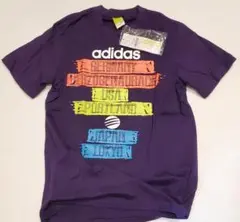 アディダス　Tシャツ　Lサイズ　パープル