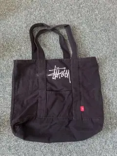Stussy ブラック トートバッグ