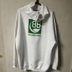 バレンシアガ 両面ロゴ パーカー