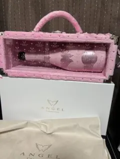 エンジェルシャンパン　レア　ピンクファー　空瓶ケース