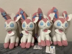 ポケットモンスター　もふぐっとぬいぐるみ　ニンフィア　4体