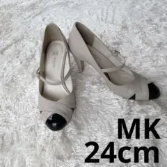 MK MICHEL KLEIN ベージュ ハイヒールパンプス