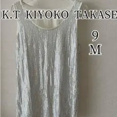 K.T KIYOKO TAKASE ノースリーブトップススパンコールキヨコタカセ