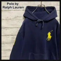 【人気Lサイズ】ポロラルフローレン☆刺繍ビッグポニーロゴ 最高デザインパーカー