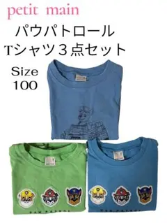 petit main パウパトロール Tシャツ 3点セット サイズ100