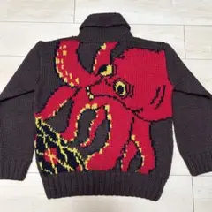 size40 　エビス　カーディガン　カウチン　タコ　蛸 size40 エビス カーディガン カウチン タコ 蛸 - メルカリ