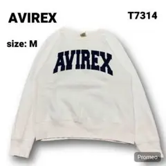 【即購入OK】AVIREX スウェット トレーナー サイズM ホワイト