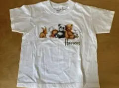 未使用品 Harrods 動物プリント Tシャツ
