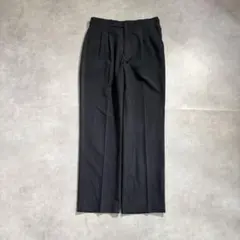 古着 90s〜 BURTON スラックス パンツ ブラック ツータック ワイド