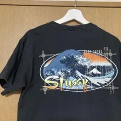 【紺タグ/L/USA】old stussy 北斎Tシャツ