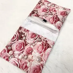 サニタリーケース 花 薔薇 バラ ビジュー ラインストーン S8325