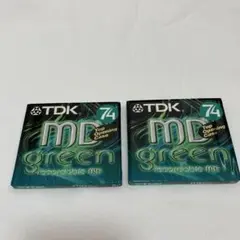 【TDK 】　MD ミニディスク　74分　２枚セット