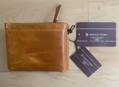 ❤️新品・未使用 Baggy Port 牛革二つ折り財布(17枚カード収納可)
