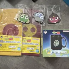 ケロロ軍曹　一番くじ　Ｆ賞　温感マグカップ おまけ　5個セット付き