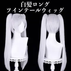 葬送のフリーレン ウィッグ コスプレ衣装 仮装 白髪 ツインテール シルバー