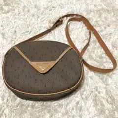 イヴサンローラン YSL ショルダーバッグ カサンドラロゴ ブラウン レザー
