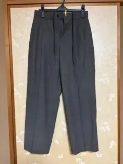 ATON 25ss TWO TUCKED EASY PANTS