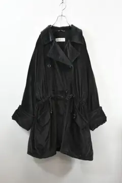 高級 白タグ Max Mara ロング チェスター コート ジャケット 黒