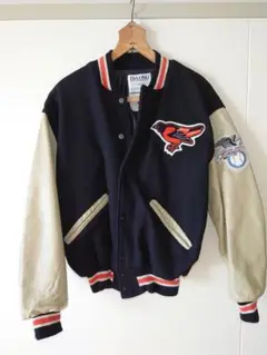札幌の古着屋さんで購入MLB オリオールズ　スタジャンXLサイズ 札幌の古着屋さんで購入MLB オリオールズ スタジャンXLサイズ